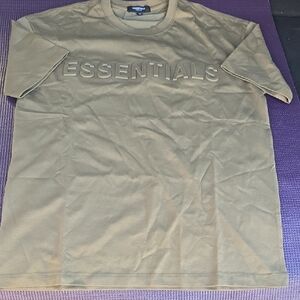 Essentials Men's Short Sleeve Tan Tee